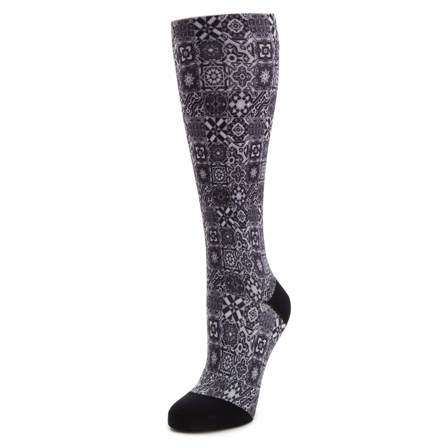 Compression Aztec Tile Black Socks 3 Compression Aztec Tile Black Socks
