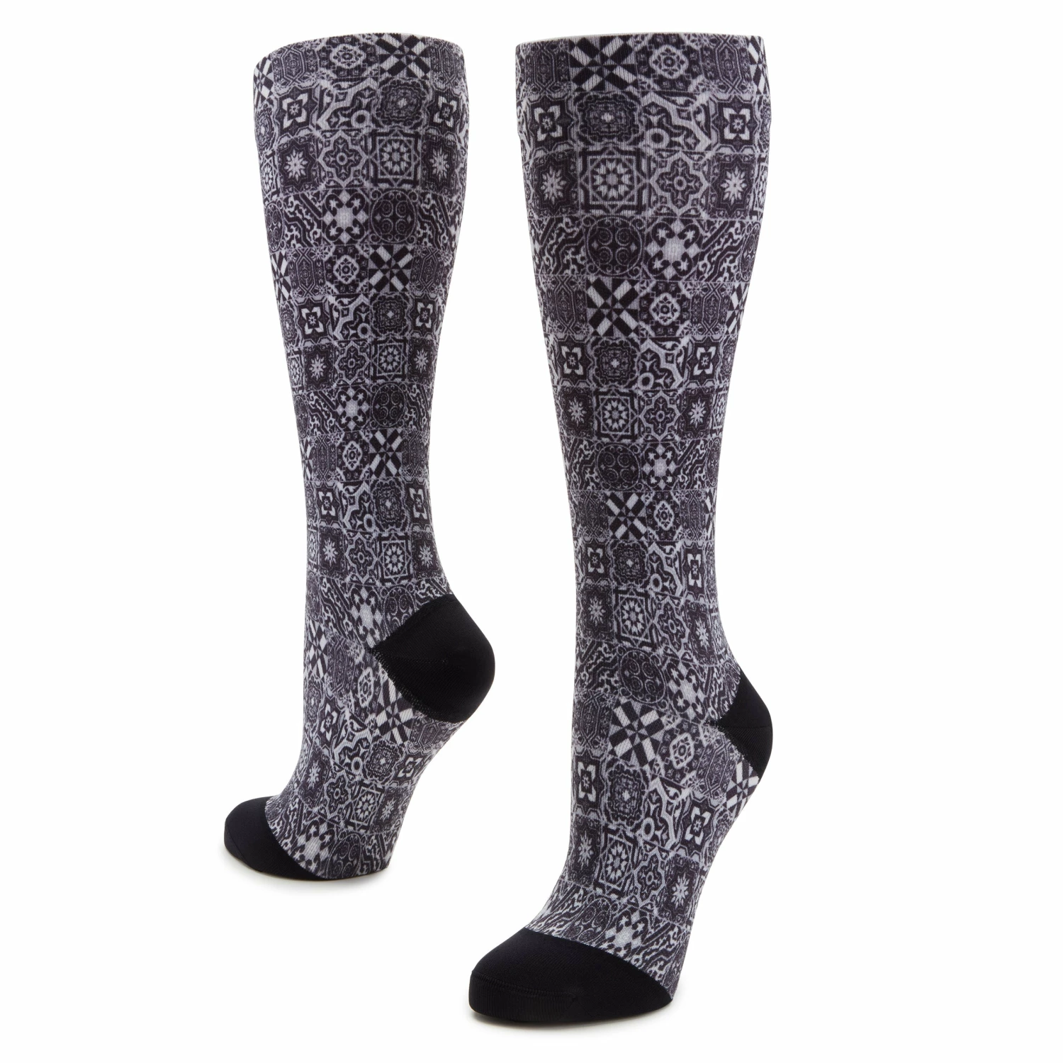 Compression Aztec Tile Black Socks 5 Compression Aztec Tile Black Socks - Image 3