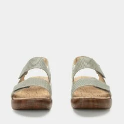 Bailee Woven Sage Sandal -Deals Alegria Shoes Store BAI 6132 S5
