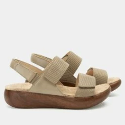 Bailee Woven Taupe Sandal -Deals Alegria Shoes Store BAI 6163 S2