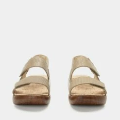 Bailee Woven Taupe Sandal -Deals Alegria Shoes Store BAI 6163 S5