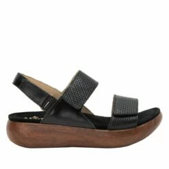 Bailee Woven Noir Sandal -Deals Alegria Shoes Store BAI 7462 S2
