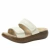 Brayah White Sandal -Deals Alegria Shoes Store BRA 7439 S1
