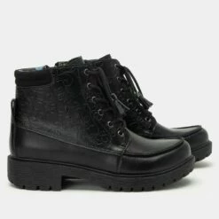 Chevon Embloom Black Boot -Deals Alegria Shoes Store CHV 8111 S2 df4b0403 560d 41c4 bcd1 b02a6b7ad9a5
