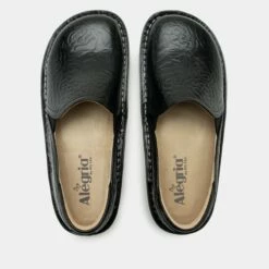 Shoes Debra Black Embossed Rose Shoe -Deals Alegria Shoes Store DEB 531 S4 5904e639 7128 404c addd 2f9a89fd6099