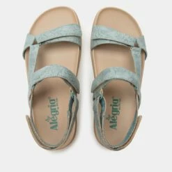 Henna Aged Denim Sandal -Deals Alegria Shoes Store HEN 6138 S4