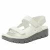 Henlee White Sandal -Deals Alegria Shoes Store HLE 7439 S1