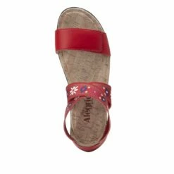 Lucia Red Sandal -Deals Alegria Shoes Store LUC 7764 S4