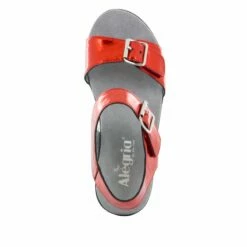Morgyn Cherry Mirror Sandal -Deals Alegria Shoes Store MOR 257 S4