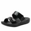 Orbyt Black Gloss Sandal 2 Orbyt Black Gloss Sandal -Deals Alegria Shoes Store ORB 7441 S1