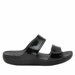 Orbyt Black Gloss Sandal -Deals Alegria Shoes Store ORB 7441 S2
