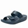 Orbyt Navy Gloss Sandal 1 Orbyt Navy Gloss Sandal -Deals Alegria Shoes Store ORB 7448 S1