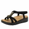 Roz Casual Black Sandal -Deals Alegria Shoes Store ROZ 7431 S1