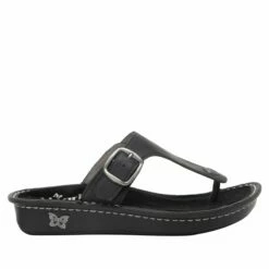 Vella Oiled Black Sandal -Deals Alegria Shoes Store VEL 7414 S2