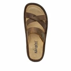 Victoriah Oiled Brown Sandal 12 Victoriah Oiled Brown Sandal -Deals Alegria Shoes Store VIC 7412 S4