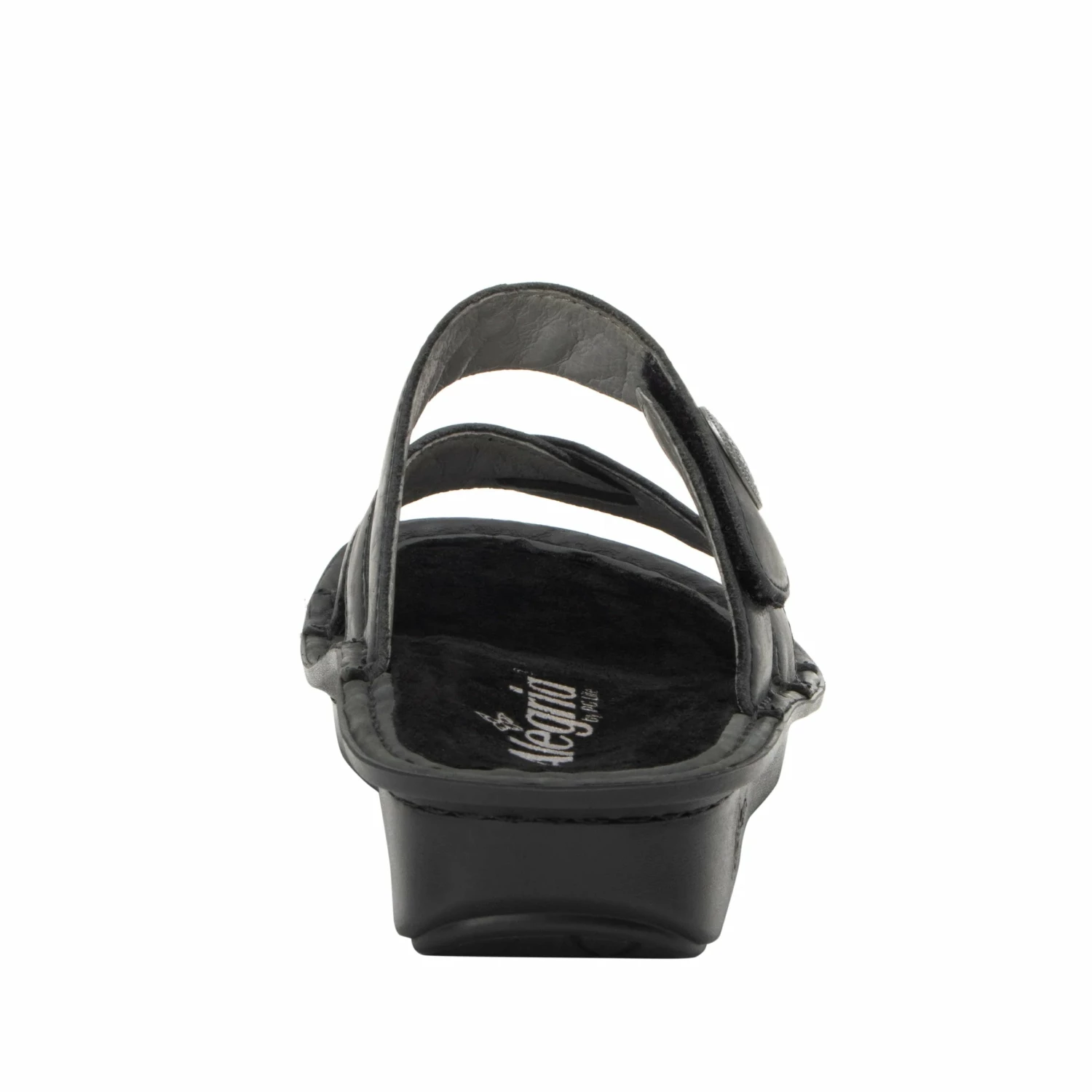 Victoriah Oiled Black Sandal 6 Victoriah Oiled Black Sandal - Image 4