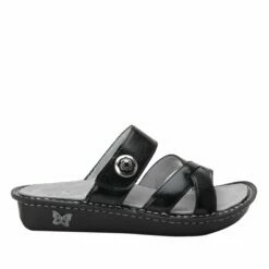 Victoriah Black Patent Sandal -Deals Alegria Shoes Store VIC 7755 S2