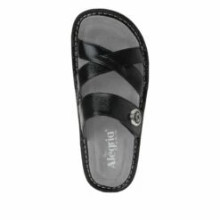 Victoriah Black Patent Sandal -Deals Alegria Shoes Store VIC 7755 S4