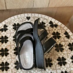 Victoriah Black Patent Sandal -Deals Alegria Shoes Store VIC 7755 SX1