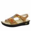 Viki Cognac Needles & Pins Sandal -Deals Alegria Shoes Store VIK 647N S1 Left