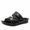 Violette Oiled Black Sandal -Deals Alegria Shoes Store VIO 7414 S1
