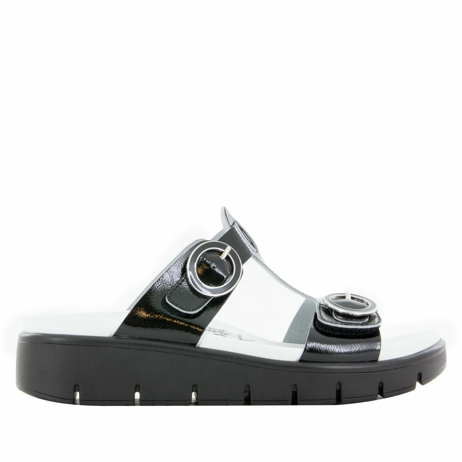 Vita Black Patent Sandal 4 Vita Black Patent Sandal - Image 2