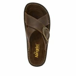Vanya Oiled Brown Sandal -Deals Alegria Shoes Store VYA 7412 S4